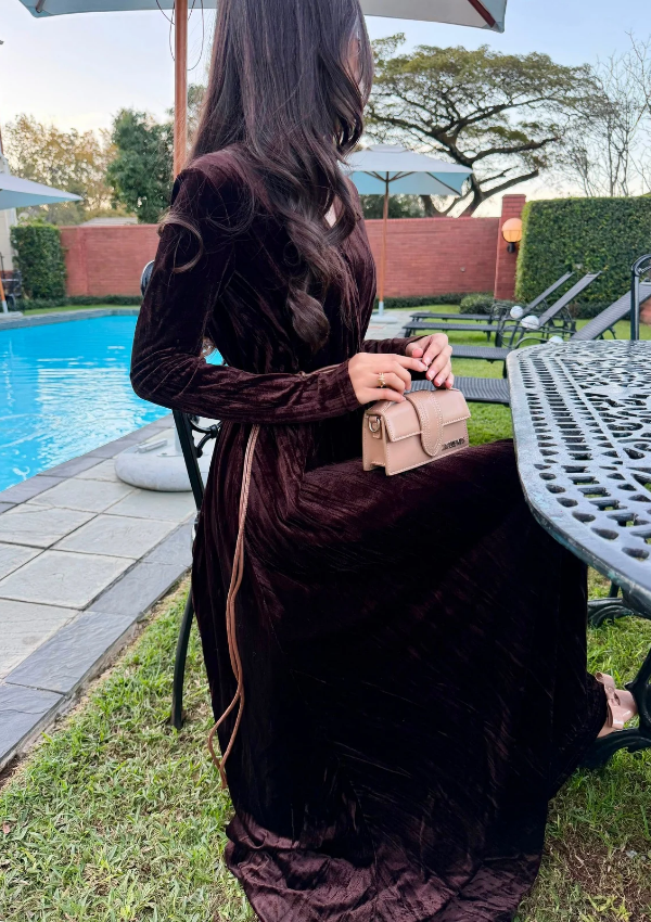 The Amara Velvet Dress - Image 2