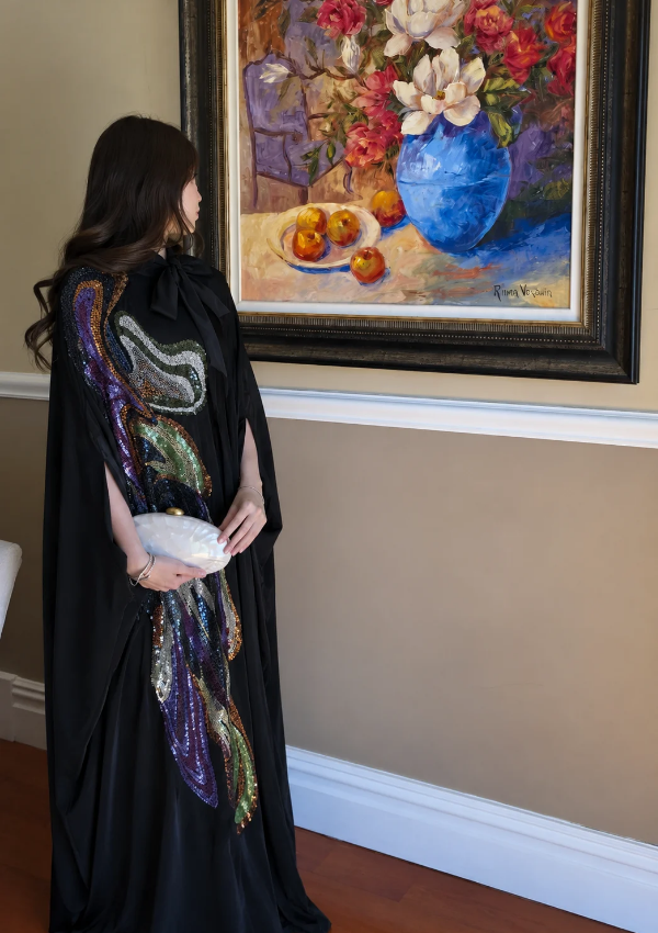 The Nahla Abstract Kaftan